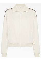 Brunello Cucinelli Women's Off White Zip Jacket