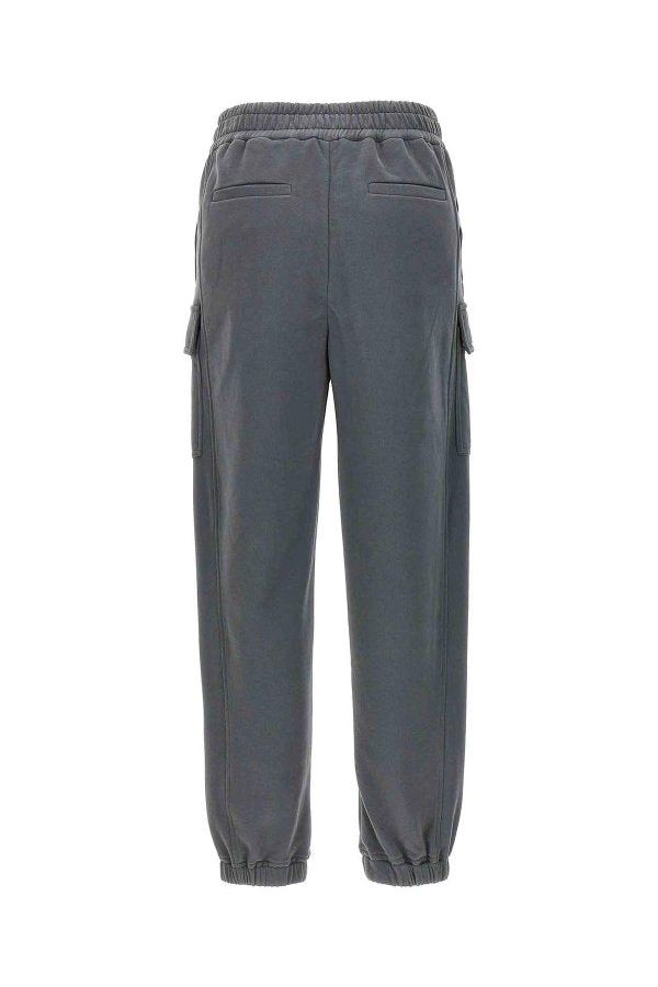 Women's Dark Grey Cotton Cargo Trousers