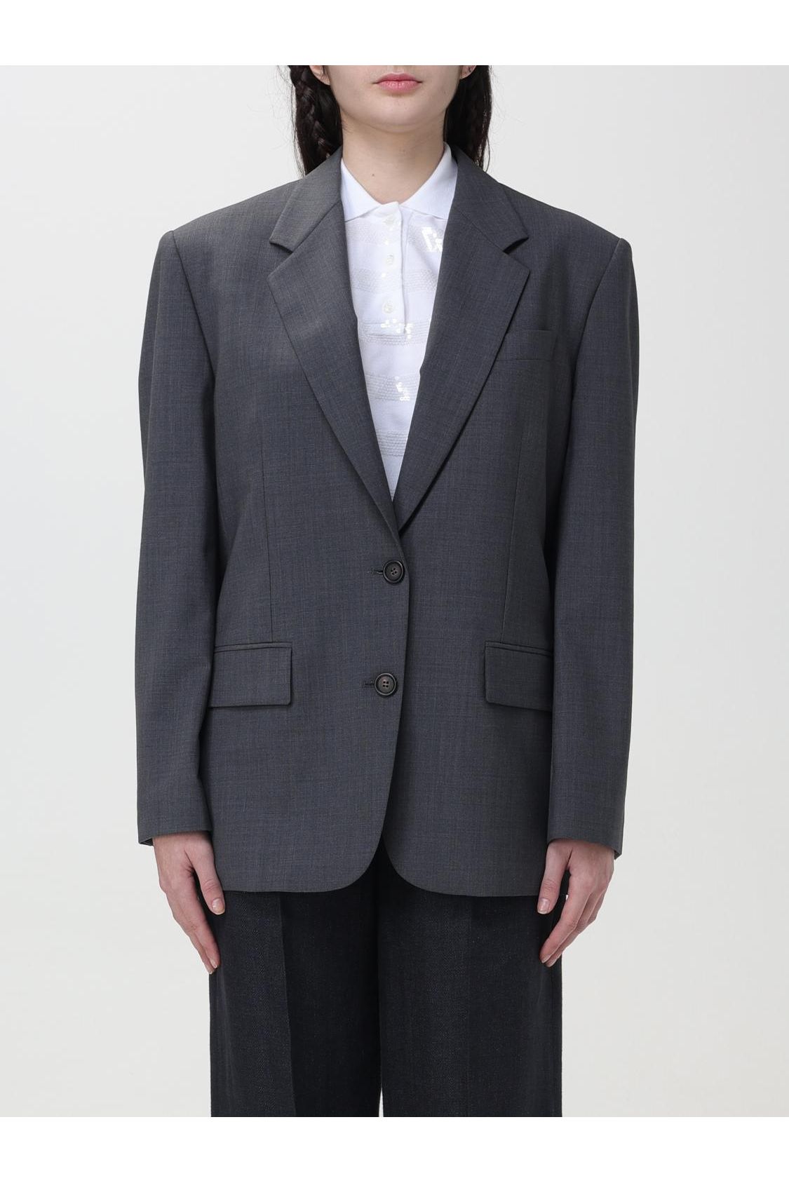 Women's Dark Grey Wool Blazer