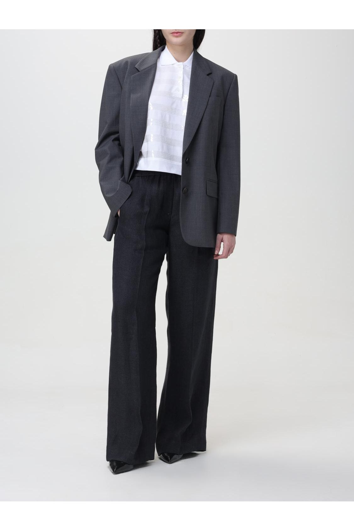 Women's Dark Grey Wool Blazer