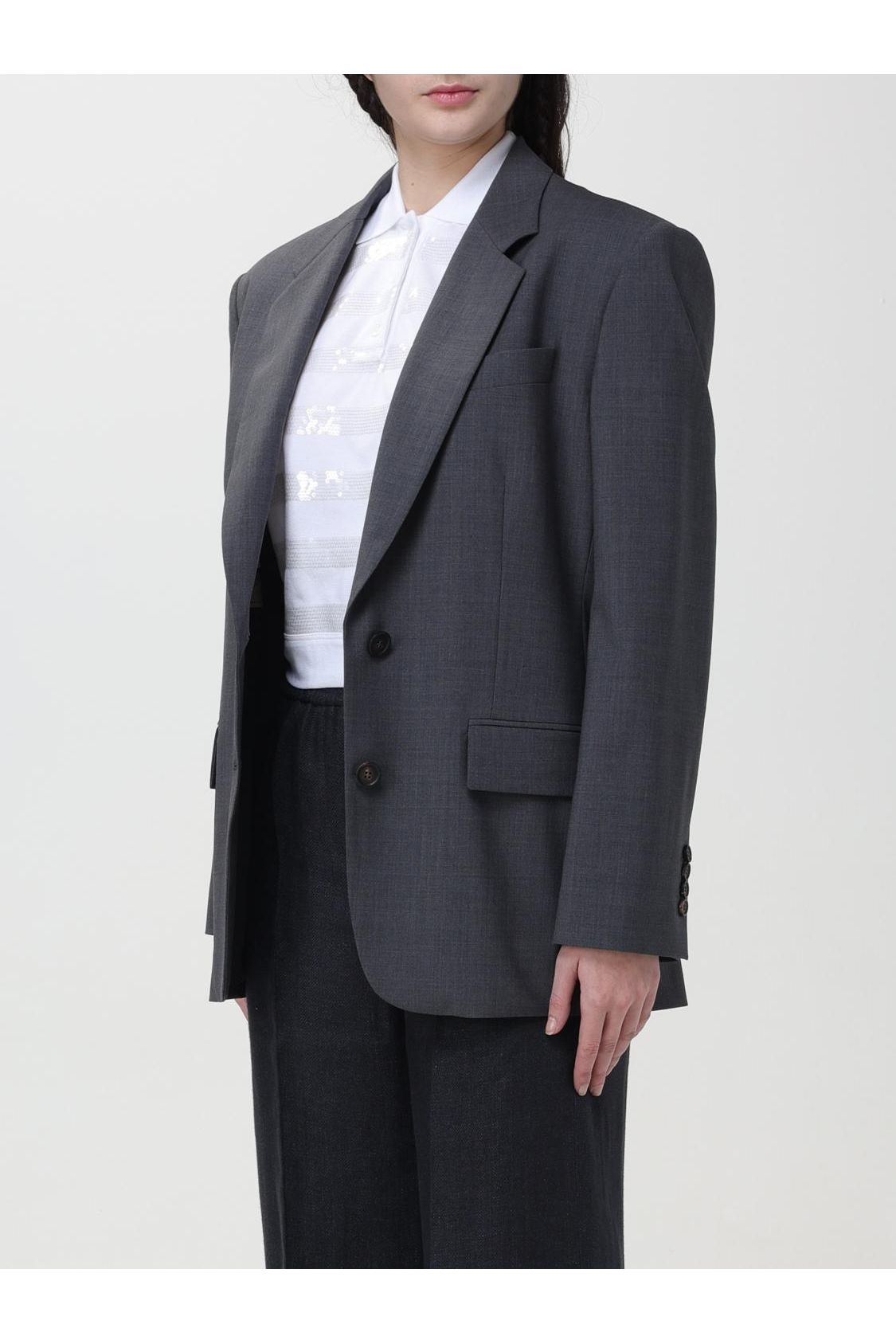 Women's Dark Grey Wool Blazer