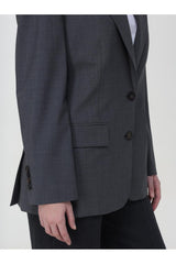 Women's Dark Grey Wool Blazer