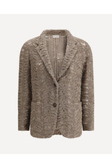 Brunello Cucinelli Women's Light Brown Linen Blazer