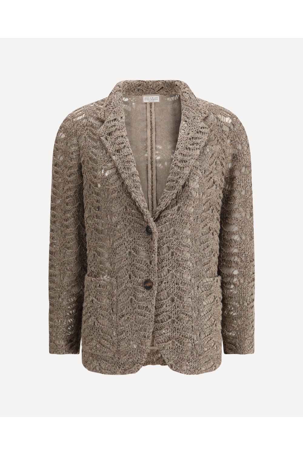 Brunello Cucinelli Women's Light Brown Linen Blazer