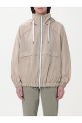 Brunello Cucinelli Women's Light Beige Hooded Jacket