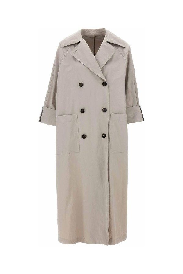 Women's Light Beige Oversized Coat