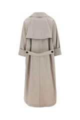 Women's Light Beige Oversized Coat