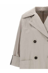 Women's Light Beige Oversized Coat