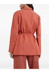 Brunello Cucinelli Women's Rust Relaxed Cotton Jacket