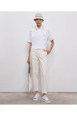 Women's Off White Slim Trousers