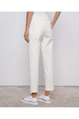 Women's Off White Slim Trousers