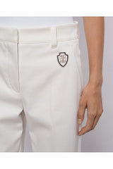 Women's Off White Slim Trousers