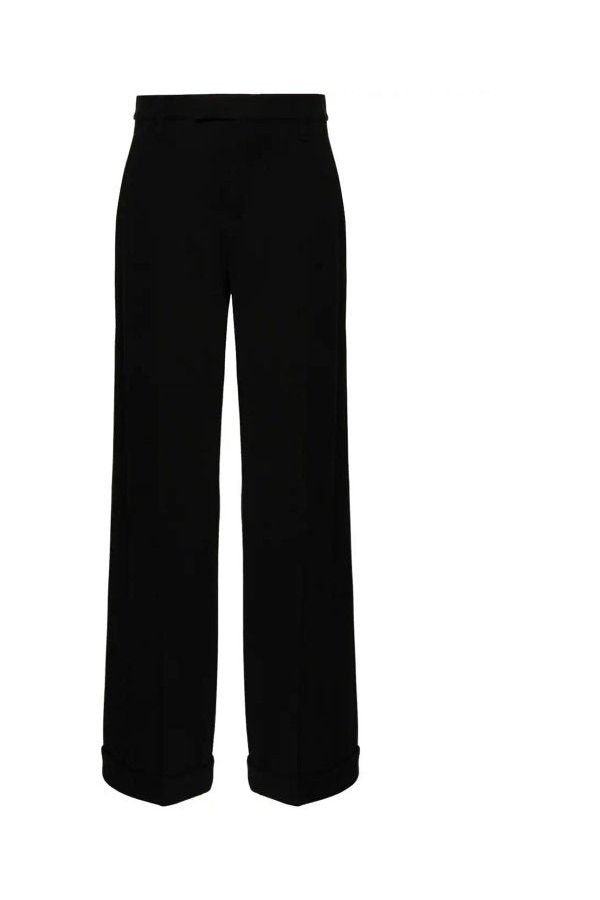 Women's Black Wide Leg Trousers