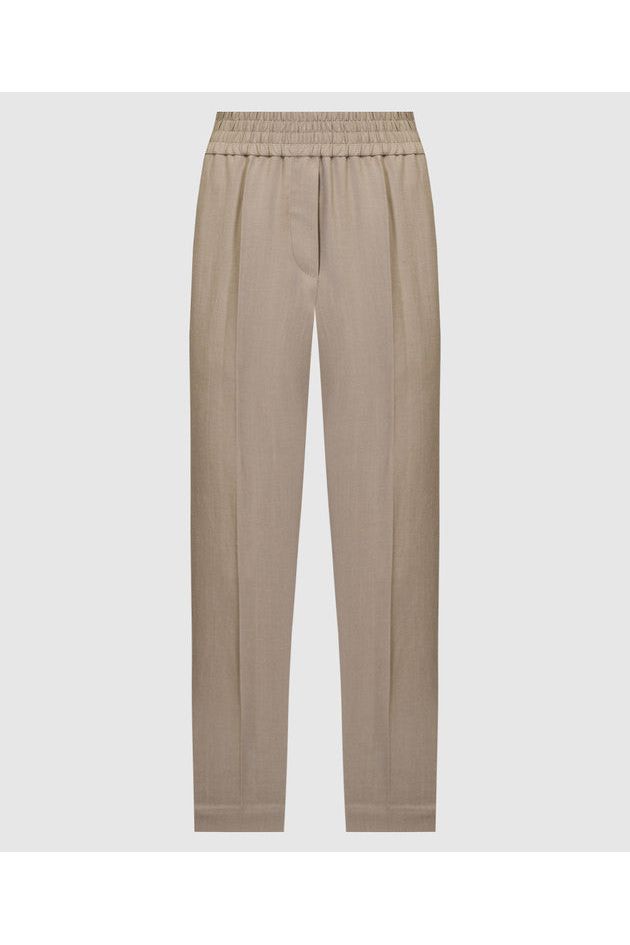 Women's Light Brown Relaxed Trousers