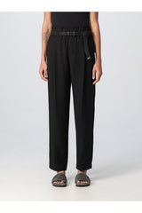 Women's Black Relaxed Linen Trousers