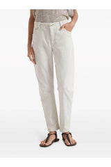 Women's Off White Straight Leg Trousers