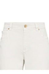 Women's Off White Straight Leg Trousers