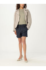 Women's Dark Blue Tailored Shorts