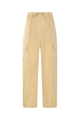 Women's Light Yellow Relaxed Trousers