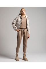Women's Taupe Cotton Relaxed Shirt