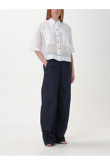 Women's White Oversized Cotton Shirt