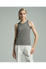 Brunello Cucinelli Women's Black White Striped Shirt