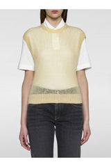 Women's Light Yellow Wool Sweater