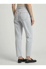 Women's Stone Denim Tapered Trousers