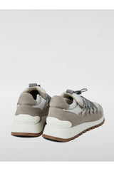 Women's Light Grey Leather Sneakers