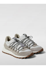 Women's Light Grey Leather Sneakers