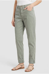 Women's Sage Cotton Relaxed Fit Trousers
