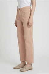 Women's Papaya Cotton Straight Leg Trousers