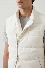 Brunello Cucinelli Men's Off White Quilted Jacket