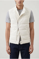 Brunello Cucinelli Men's Off White Quilted Jacket