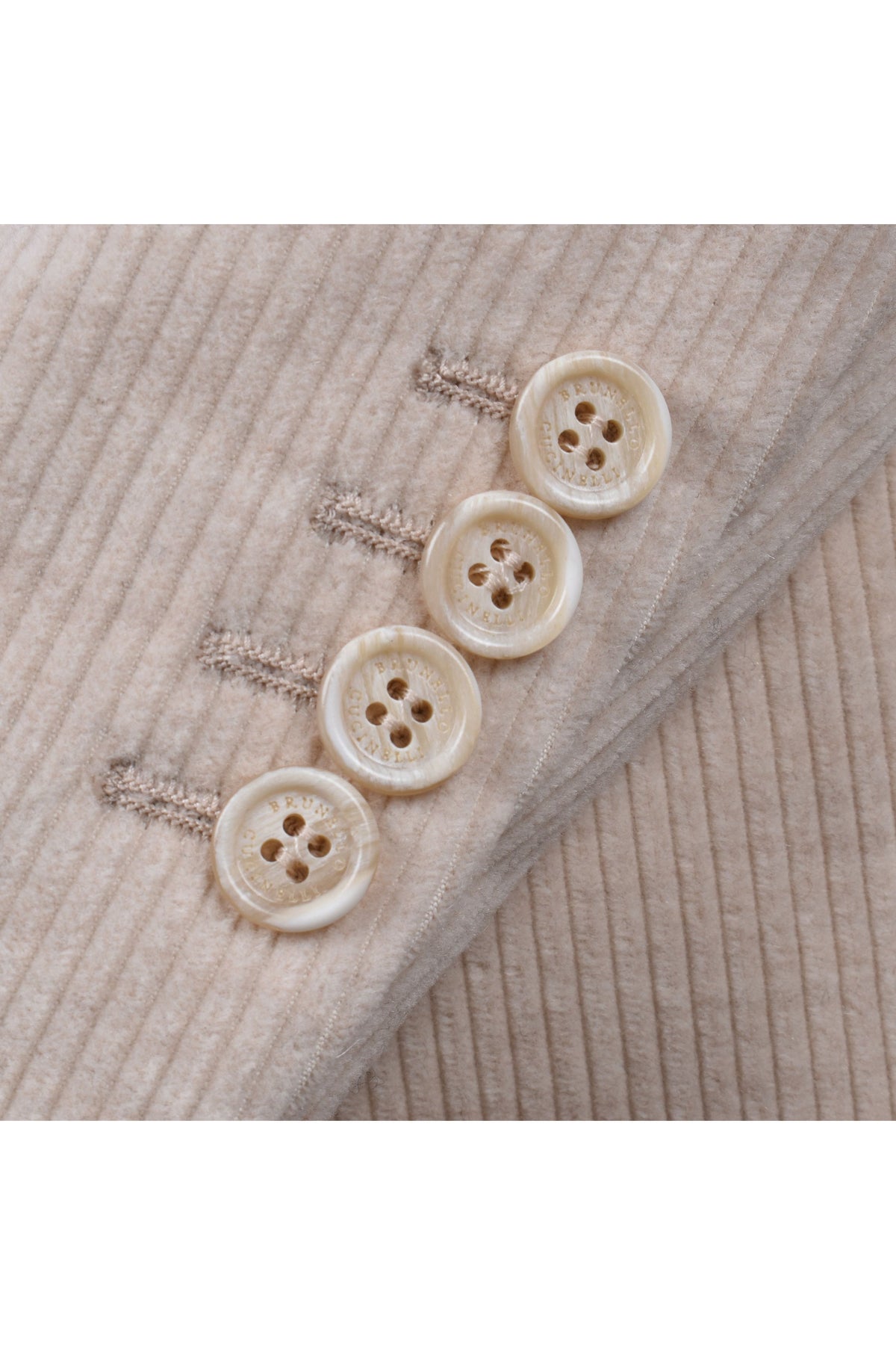 Men's Beige Double Breasted Blazer