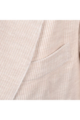 Men's Beige Double Breasted Blazer