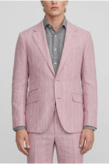 Men's Pink Linen Tailored Suit