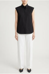 Women's Black Sleeveless Shirt