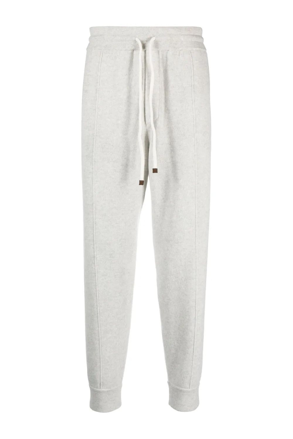 Men's Light Grey Wool Jogger Trousers