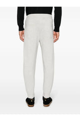 Men's Light Grey Wool Jogger Trousers