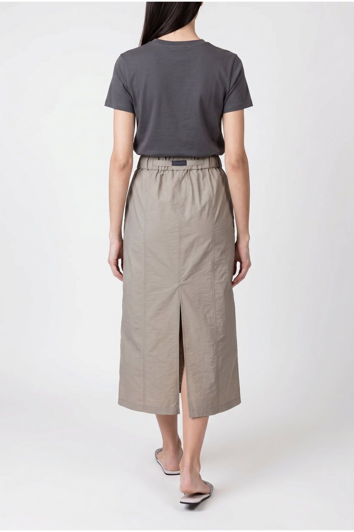 Women's Oliva Cotton Blend Midi Skirt With Tie