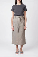Women's Oliva Cotton Blend Midi Skirt With Tie
