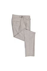 Men's Sand Wool Blend Check Suit