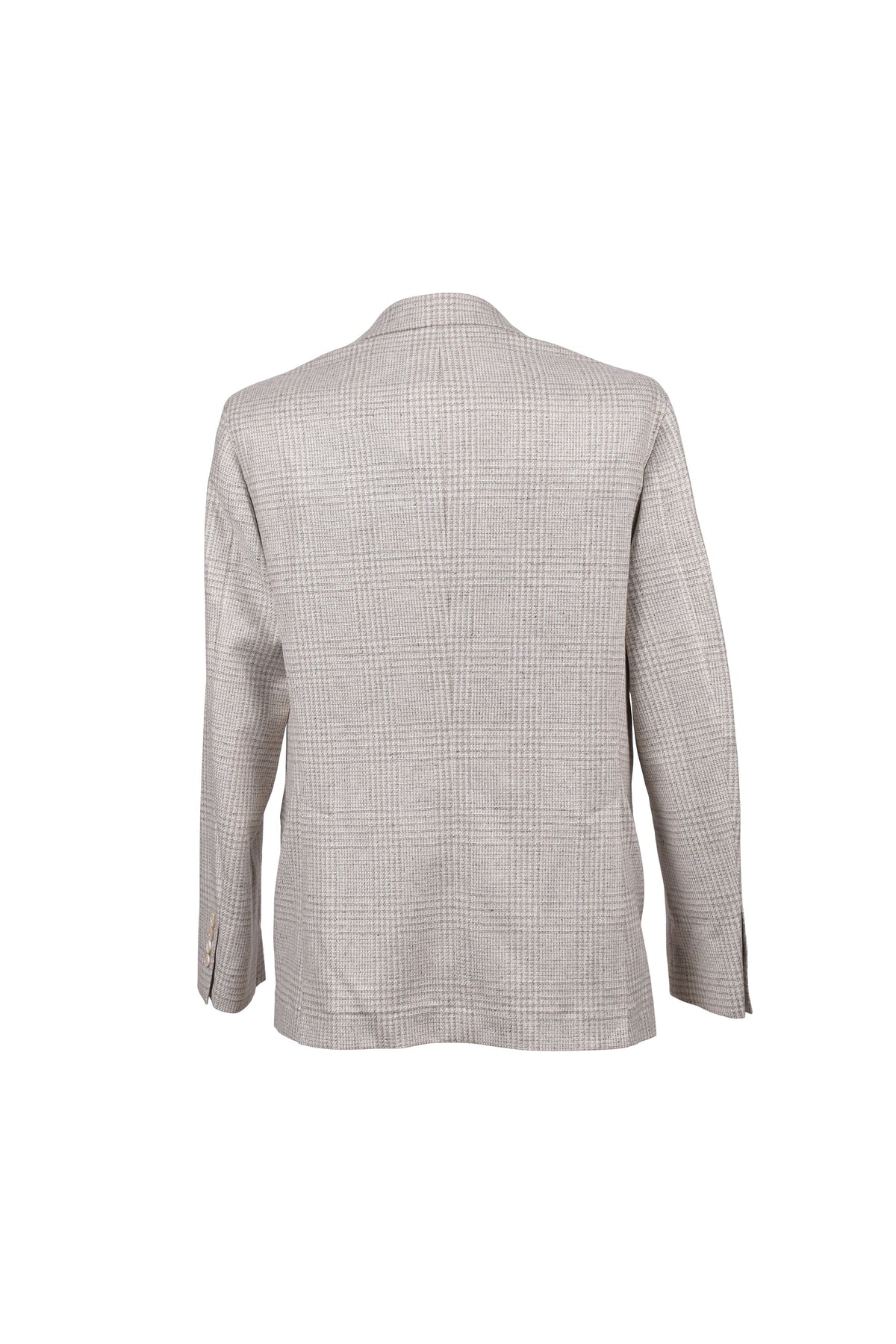 Men's Sand Wool Blend Check Suit