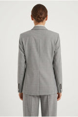 Women's Light Grey Wool Tailored Blazer