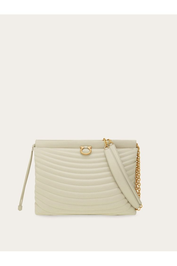 Ferragamo | Women's Off White Calf Leather Bag