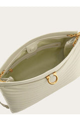 Ferragamo | Women's Off White Calf Leather Bag