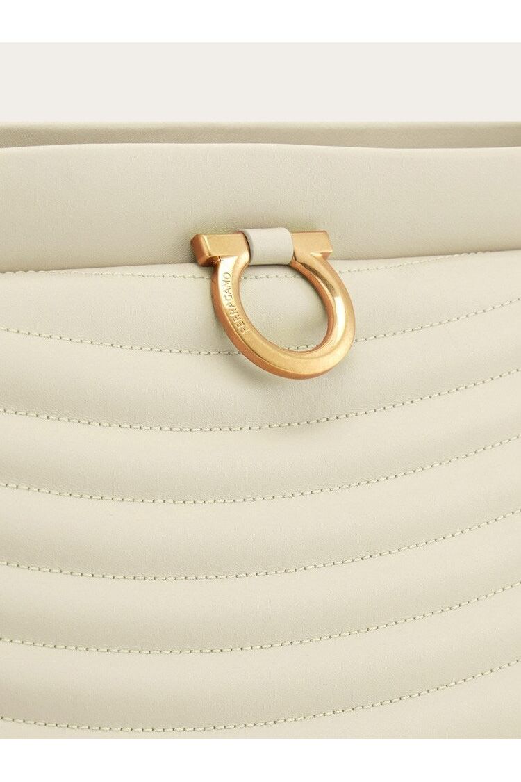 Ferragamo | Women's Off White Calf Leather Bag