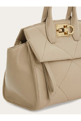 Ferragamo | Women's Beige Lamb Leather Bag
