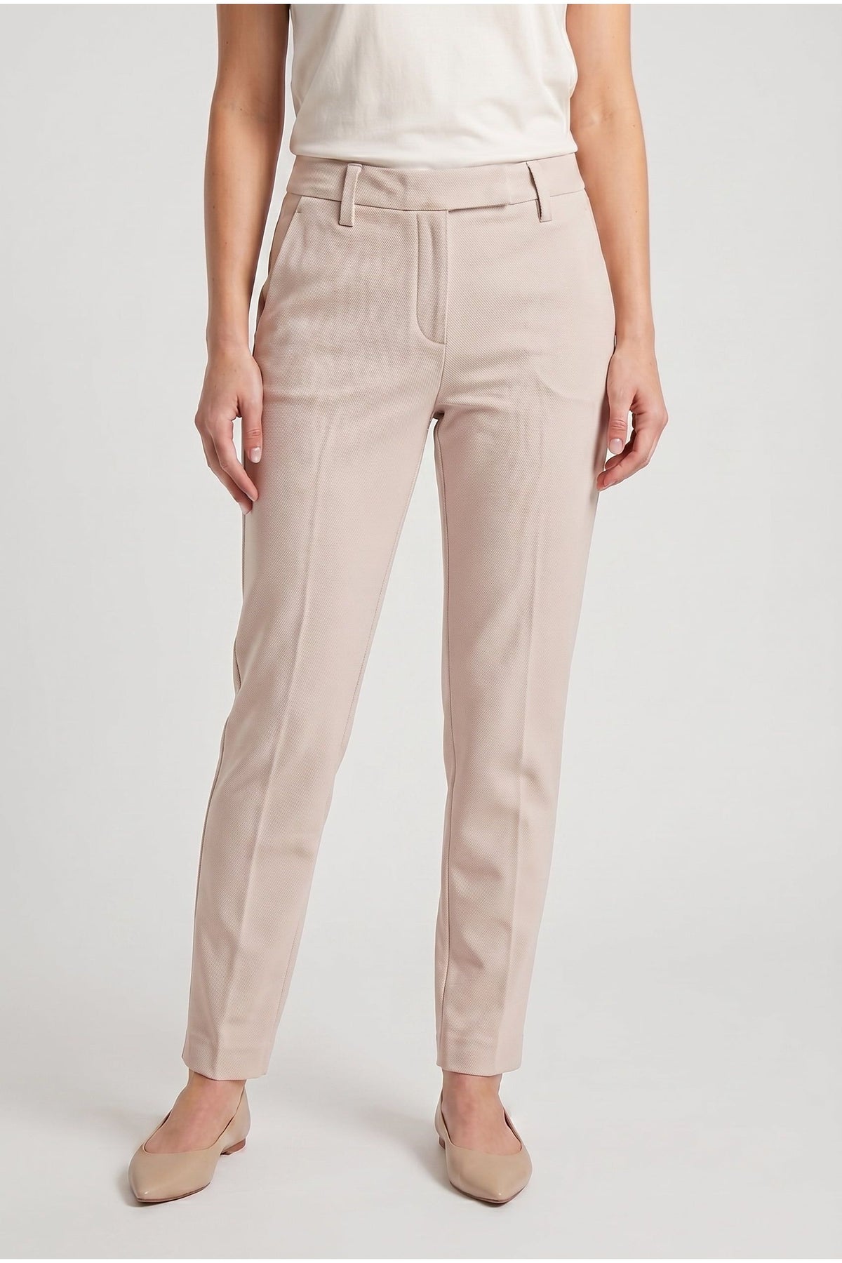 Women's Light Beige Tailored Trousers